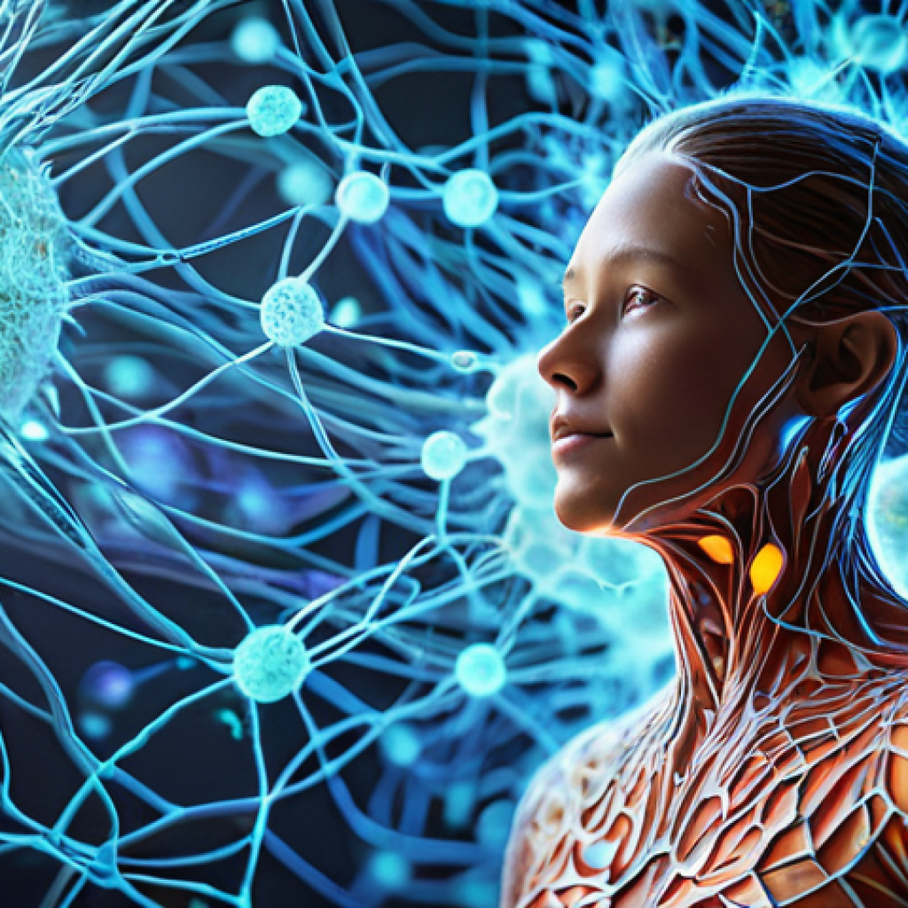 An abstract, conceptual image portraying the healthy human skin microbiome as a vibrant, intricate network of glowing, beneficial microorganisms on a smooth, serene skin surface, depicted as an invisible protective shield. The lighting is soft and ethereal, emphasizing balance and vitality. High resolution, professional photography, soft focus, safe for work, appropriate content, fully clothed (conceptual for general safety adherence), family-friendly.