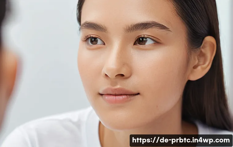 프로바이오틱 스킨케어의 경제적 측면 - **Prompt 1: The Balanced and Serene Complexion**
    A close-up portrait of a young adult, gender-ne...